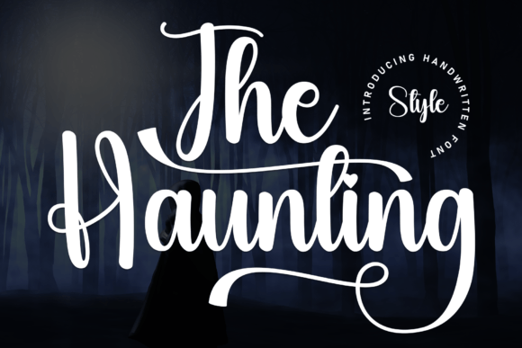 Discover The Haunting: A Handwritten Font with Creative Charm