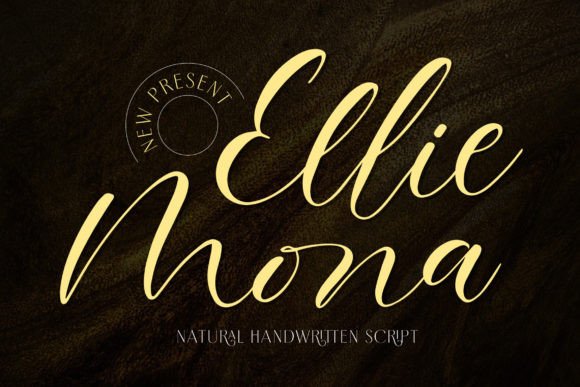 Ellie Mona: A Handwritten Script Font for Elegant Design