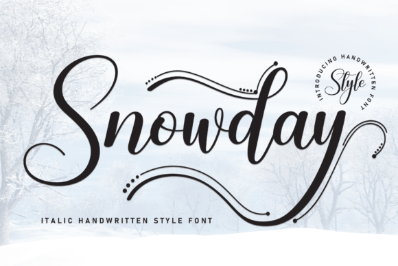 Snowday: The Handwritten Font That Brings Designs to Life