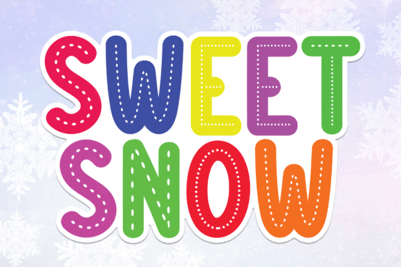Sweet Snow: A Playful Typeface for Whimsical Designs